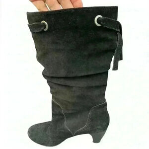 Gretta Giada 9.5 boots Black leather upper gorgeous